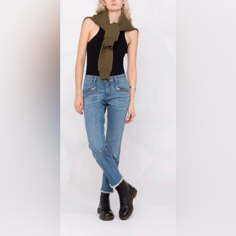 ZADIG & VOLTAIRE Ava Slim-Cut Cropped Jeans